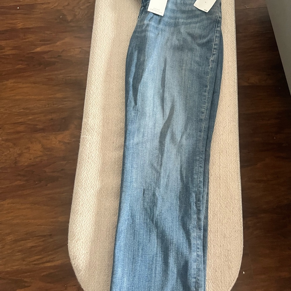 Good American High-Rise Jeans in Indigo Wash- ankle straight - Picture 2 of 3